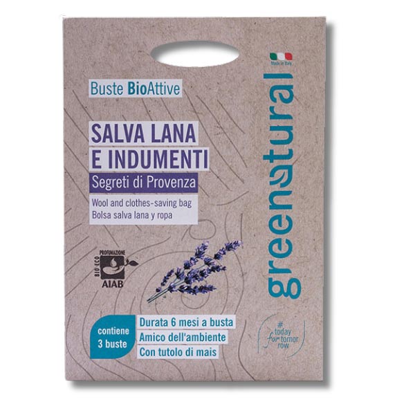 Busta Bioattiva Salva Lana e Indumenti | 3x10 gr | Greenatural |