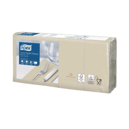 Tovaglioli Lunch Napkin Natural 2 veli 33x33 cm P 1/8 200 pz Tork