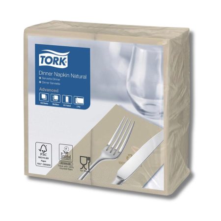 Tovaglioli Lunch Napkin Natural | 2 veli | 39×39 cm | P 1/8 | 150 pz | Tork |