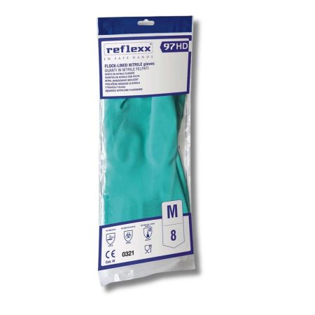 Guanti in Nitrile Felpato R97HD tg. M 1 paio Reflexx