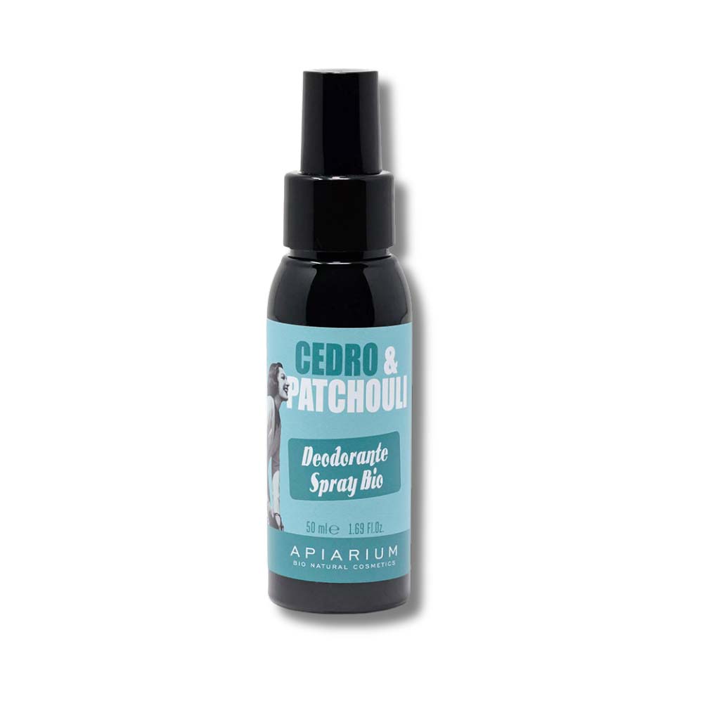 Deodorante Spray Senza Alluminio Biologico Cedro e Patchouli 50 ml di Apiarium