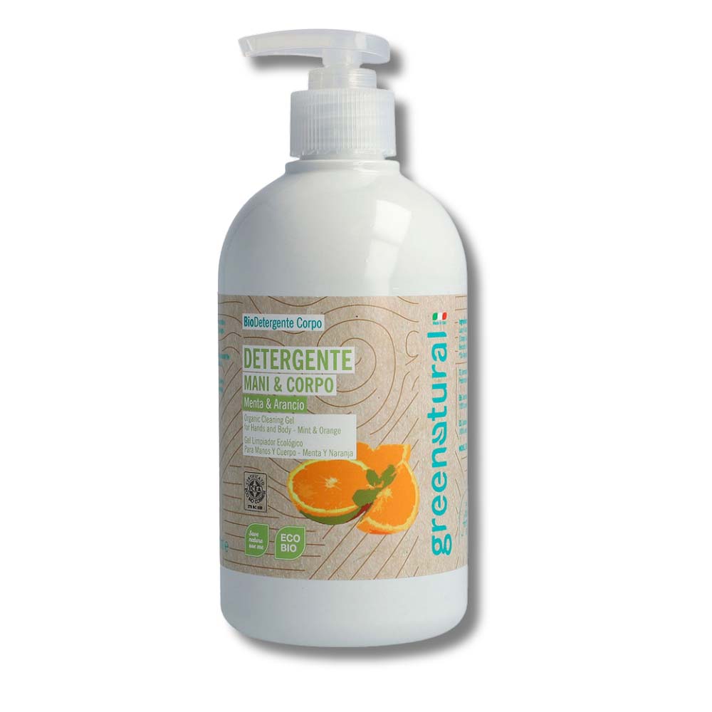 Detergente Mani Corpo Menta e Arancio 500 ml Greenatural