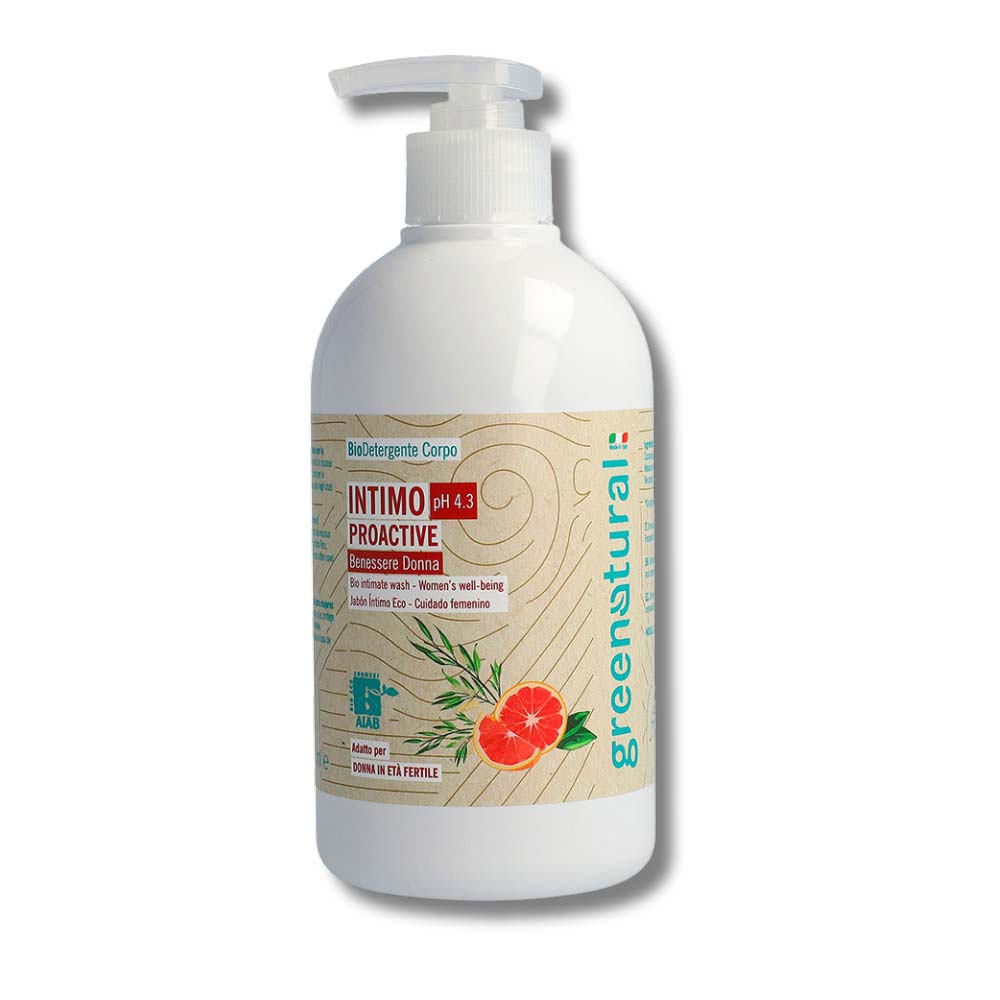 Detergente Intimo Proactive pH 4.3 500 ml Greenatural