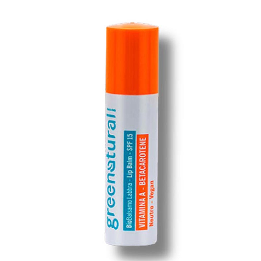 Balsamo Labbra Lip Balm Vitamine A+Betacarotene SPF15 5.7 ml Greenatural, Paolo Muratori offre una vasta gamma di prodotti Professionali e domestici dal 1969. Vendita Online, Spedizioni 24/48h Scopri le promozioni.