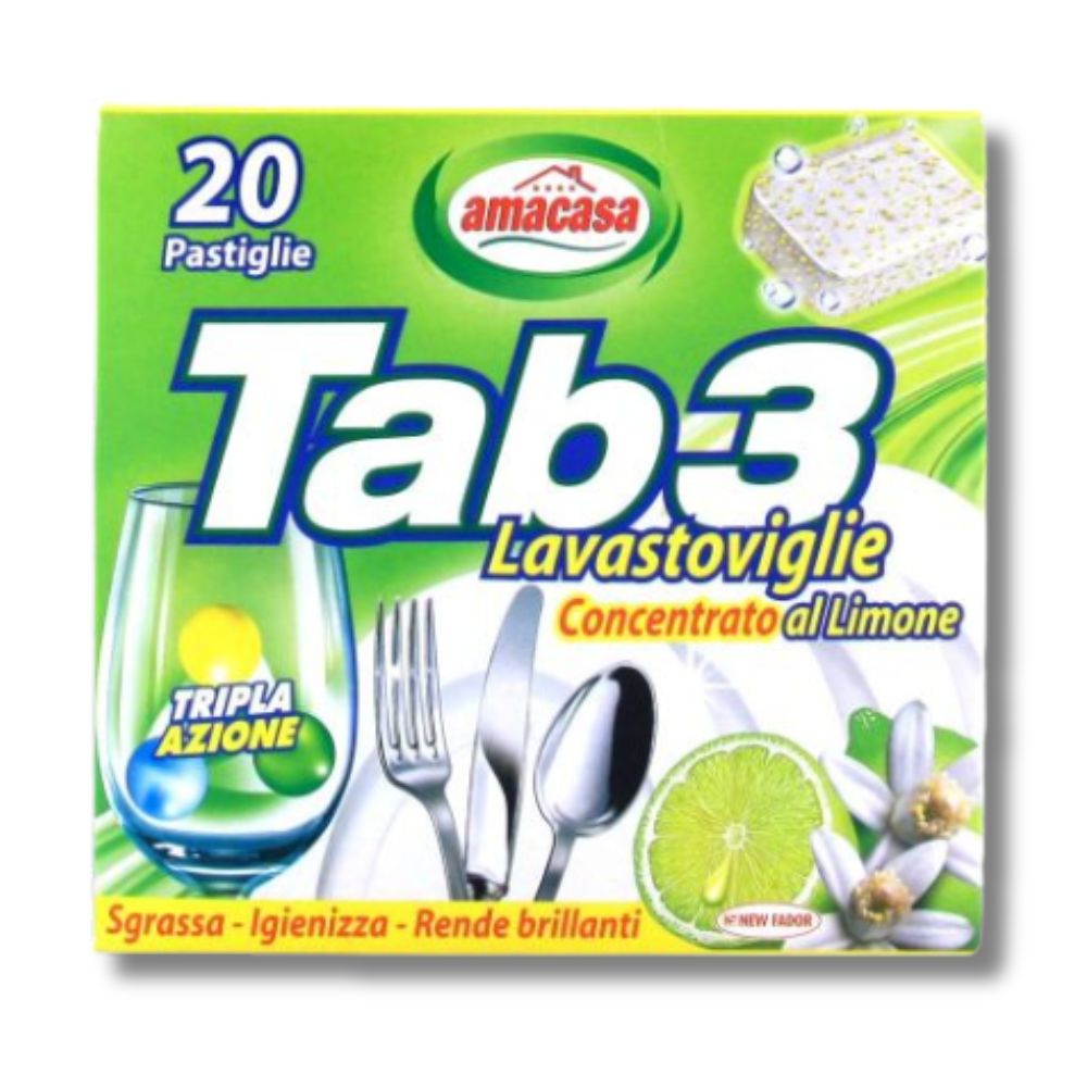 Tab3 Lavastoviglie Tripla Azione 20 pz