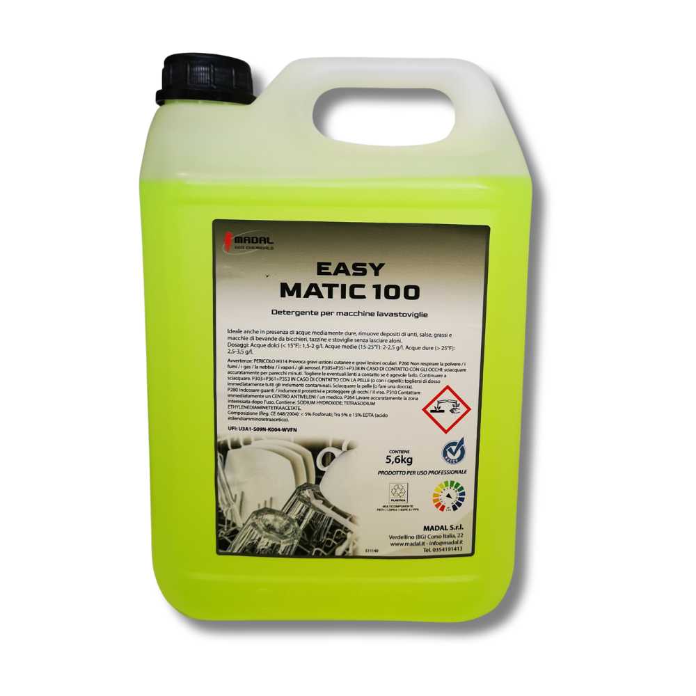 Detergente Lavastoviglie Easy Matic 100 6 kg Pm Wash