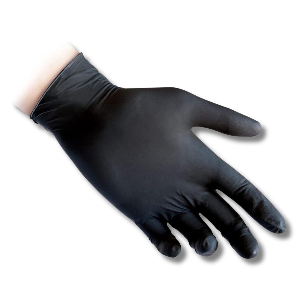 Guanti Nitrile Neri Senza Polvere 40 gr tg S-M-L