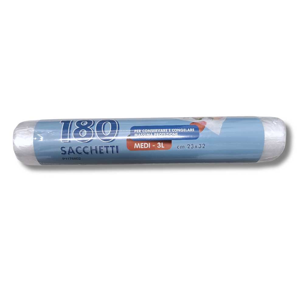 Sacchi Freezer in Rotolo HDPE 23x32 cm 180 pz