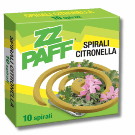 Spirali Citronella Antizanzare per Giardino e Terrazzo 10 pz ZZPAFF
