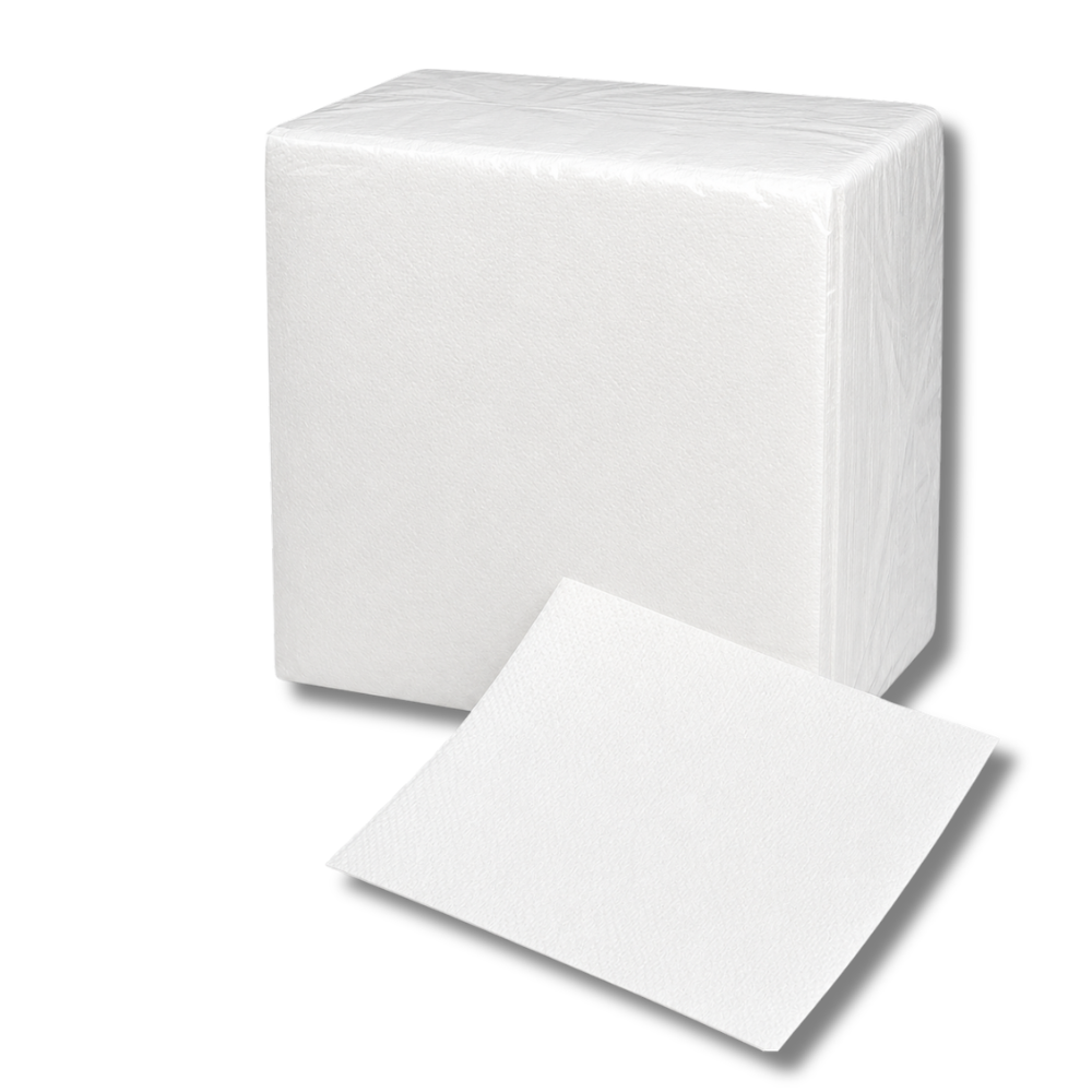Tovaglioli Bianco 1 Velo 33x33 cm – Confezione da 400 Pezzi